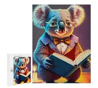 Teenagerss 500 PCS Jigsaw Puzzle Professor Koala Teenagers Puzzles Relaxing Games Enhance Memory Unique Birthday And Xmas Gifts 500 PCS