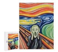 Teenagerss 500 PCS Jigsaw Puzzle Scream Painting Puzzle for Adults Family Games Staycation Kill Time Unique Birthday And Xmas Gifts 500 PCS