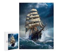 Teenagerss 500 PCS Jigsaw Puzzle Stormy Sailing Adventure -2 Teenagers Puzzles Relaxing Games Enhance Memory Unique Birthday And Xmas Gifts 500 PCS
