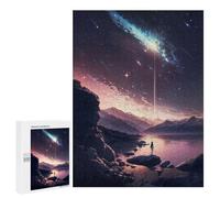 Teenagerss 500 PCS Puzzle Anime Galaxy Sunset Jigsaw Puzzles for Adults Stress Reliever Educational Challenge Unique Challenge Game 500 PCS