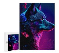 Teenagerss 500 PCS Puzzle Brilliant Wolf Adult Jigsaw Puzzles Precision Cutting Help The Brain Exercise Challenging Family Fun Game 500 PCS