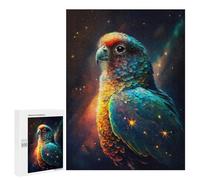 Teenagerss 500 PCS Puzzle Cosmic Parrot Art Print-4 Jigsaw Puzzles for Adults Stress Reliever Educational Challenge Unique Challenge Game 500 PCS