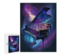 Teenagerss 500 PCS Puzzle Cosmic Piano Fantasy Jigsaw Puzzles for Adults Stress Reliever Educational Challenge Unique Challenge Game 500 PCS