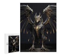Teenagerss 500 PCS Puzzle Egypt Eagle Dragon Wings Jigsaw Puzzles for Adults Stress Reliever Educational Challenge Unique Challenge Game 500 PCS