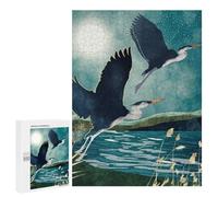 Teenagerss 500 PCS Puzzle Evening Heron Jigsaw Puzzles for Adults Stress Reliever Educational Challenge Unique Challenge Game 500 PCS