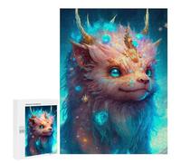 Teenagerss 500 PCS Puzzle Fantasy Creature Art Print-4 Adult Jigsaw Puzzles Precision Cutting Help The Brain Exercise Challenging Family Fun Game 500 PCS