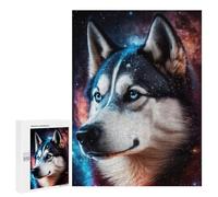 Teenagerss 500 PCS Puzzle Galactic Husky Portrait-6 Adult Jigsaw Puzzles Precision Cutting Help The Brain Exercise Challenging Family Fun Game 500 PCS
