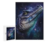 Teenagerss 500 PCS Puzzle Galactic Lizard Art Print-11 Adult Jigsaw Puzzles Precision Cutting Help The Brain Exercise Challenging Family Fun Game 500 PCS
