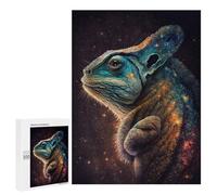 Teenagerss 500 PCS Puzzle Galactic Lizard Art Print-22 Adult Jigsaw Puzzles Precision Cutting Help The Brain Exercise Challenging Family Fun Game 500 PCS