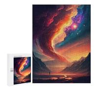 Teenagerss 500 PCS Puzzle Galactic Symphony Fire Meets Ice Puzzle for Adults Anti-Stress Toys Difficult Challenge Great Gift for Gaming 500 PCS