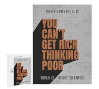 Teenagerss 500 PCS Puzzle Get Rich Adult Jigsaw Puzzles Precision Cutting Help The Brain Exercise Challenging Family Fun Game 500 PCS