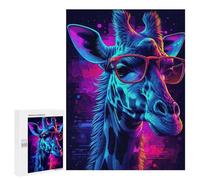 Teenagerss 500 PCS Puzzle Giraffe Neon Puzzle for Adults Anti-Stress Toys Difficult Challenge Great Gift for Gaming 500 PCS