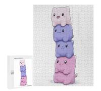 Teenagerss 500 PCS Puzzle Kawaii Cute Cats Nursery Jigsaw Puzzles for Adults Stress Reliever Educational Challenge Unique Challenge Game 500 PCS