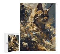 Teenagerss 500 PCS Puzzle Lynx Lush Puzzle for Adults Anti-Stress Toys Difficult Challenge Great Gift for Gaming 500 PCS