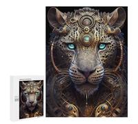 Teenagerss 500 PCS Puzzle Mystical God Leopard Puzzle for Adults Anti-Stress Toys Difficult Challenge Great Gift for Gaming 500 PCS