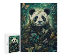 Teenagerss 500 PCS Puzzle Panda Butterfly Jigsaw Puzzles for Adults Stress Reliever Educational Challenge Unique Challenge Game 500 PCS