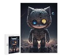 Teenagerss 500 PCS Puzzle Robotic Cat in Space Puzzle for Adults Anti-Stress Toys Difficult Challenge Great Gift for Gaming 500 PCS