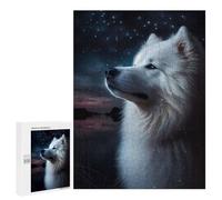 Teenagerss 500 PCS Puzzle Samoyed Dog Puzzle for Adults Anti-Stress Toys Difficult Challenge Great Gift for Gaming 500 PCS