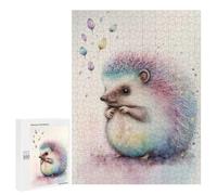 Teenagerss 500 PCS Puzzle Tiny Little Hedgehog Jigsaw Puzzles for Adults Stress Reliever Educational Challenge Unique Challenge Game 500 PCS