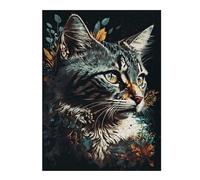 Teenagerss 52x38cm/1000pcs Jigsaw Puzzle Contemporary Cat Jigsaw Puzzle Hands-on Game Analysis And Logic Christmas Birthday Gifts 52x38cm/1000pcs