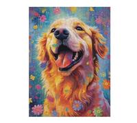 Teenagerss 52x38cm/1000pcs Jigsaw Puzzle Golden Retriever Style 9 Adult Jigsaw Toy Wall Decor Difficult Challenge Fun Activities at Home 52x38cm/1000pcs