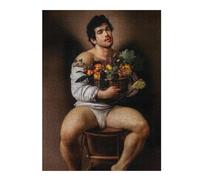 Teenagerss 52x38cm/1000pcs Jigsaw Puzzle Immortal Fruit - Man with Fruit Basket Puzzle for Adults DIY Toys Difficult Challenge Christmas Birthday Gifts 52x38cm/1000pcs