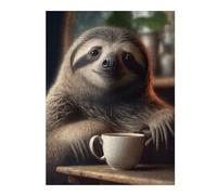 Teenagerss 52x38cm/1000pcs Jigsaw Puzzle Morning Sloth Puzzles for Adults Relax Games Difficult Hard Unique Birthday And Xmas Gifts 52x38cm/1000pcs