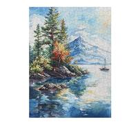 Teenagerss 52x38cm/1000pcs Jigsaw Puzzle Sail Mountain View Puzzle for Adults DIY Toys Difficult Challenge Christmas Birthday Gifts 52x38cm/1000pcs