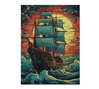 Teenagerss 52x38cm/1000pcs Jigsaw Puzzle Sailing Into Sunset Puzzles for Adults Relax Games Difficult Hard Unique Birthday And Xmas Gifts 52x38cm/1000pcs