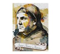 Teenagerss 52x38cm/1000pcs Jigsaw Puzzle Saint Thomas Aquinas OP Jigsaw Puzzle Hands-on Game Analysis And Logic Christmas Birthday Gifts 52x38cm/1000pcs