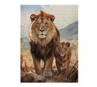 Teenagerss 52x38cm/1000pcs Jigsaw Puzzle The Lion Dynasty Puzzle for Adults DIY Toys Difficult Challenge Christmas Birthday Gifts 52x38cm/1000pcs
