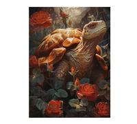 Teenagerss 52x38cm/1000pcs Jigsaw Puzzle Turtle in The Nature Adult Jigsaw Toy Wall Decor Difficult Challenge Fun Activities at Home 52x38cm/1000pcs