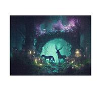 Teenagerss 52x38cm/1000pcs Puzzle Enchanted Forest with Mystical Creatures Puzzle for Adults Fun Games Perfect Decoration Gifts for Friends And Family 52x38cm/1000pcs