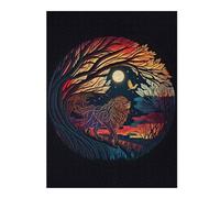 Teenagerss 52x38cm/1000pcs Puzzle Whispering Trees A Lion's Tale Teenagers Puzzles Brain Teaser Game Perfect Decoration Gifts for Friends And Family 52x38cm/1000pcs