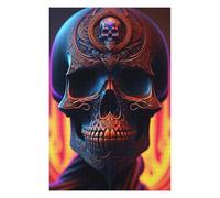 Teenagerss 75x50cm/1000pcs Jigsaw Puzzle Burn Skull Puzzles for Adults Relax Games Difficult Hard Unique Birthday And Xmas Gifts 75x50cm/1000pcs