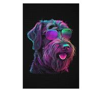 Teenagerss 75x50cm/1000pcs Jigsaw Puzzle German Wirehaired Pointer Puzzles for Adults Anti-Stress Toys Wall Decoration Fun at Home Activities, 75x50cm/1000pcs