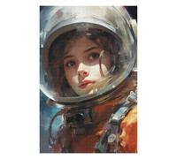Teenagerss 75x50cm/1000pcs Jigsaw Puzzle Girl from Outer Space Jigsaw Puzzle Hands-on Game Analysis And Logic Christmas Birthday Gifts 75x50cm/1000pcs