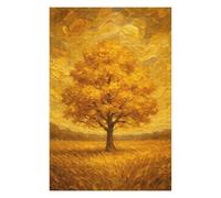 Teenagerss 75x50cm/1000pcs Jigsaw Puzzle Golden Tree in Field Adult Jigsaw Toy Wall Decor Difficult Challenge Fun Activities at Home 75x50cm/1000pcs