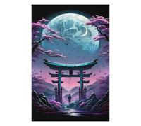 Teenagerss 75x50cm/1000pcs Jigsaw Puzzle Japan Gateway to The Moon Jigsaw Puzzle Hands-on Game Analysis And Logic Christmas Birthday Gifts 75x50cm/1000pcs