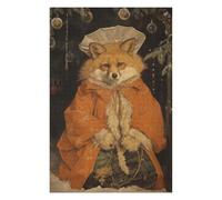 Teenagerss 75x50cm/1000pcs Jigsaw Puzzle Old Classic Fox Xmas Adult Jigsaw Toy Wall Decor Difficult Challenge Fun Activities at Home 75x50cm/1000pcs