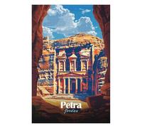 Teenagerss 75x50cm/1000pcs Jigsaw Puzzle Petra, Jordan Travel Puzzles for Adults Relax Games Difficult Hard Unique Birthday And Xmas Gifts 75x50cm/1000pcs