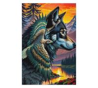 Teenagerss 75x50cm/1000pcs Jigsaw Puzzle Wolf Eagle Landscape Puzzles for Adults Relax Games Difficult Hard Unique Birthday And Xmas Gifts 75x50cm/1000pcs
