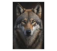 Teenagerss 75x50cm/1000pcs Jigsaw Puzzle Wolf Portrait on Dark Puzzle for Adults DIY Toys Difficult Challenge Christmas Birthday Gifts 75x50cm/1000pcs
