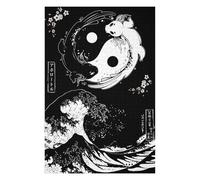 Teenagerss 75x50cm/1000pcs Jigsaw Puzzle Yin And Yang Axolotl Wave Jigsaw Puzzle Hands-on Game Analysis And Logic Christmas Birthday Gifts 75x50cm/1000pcs
