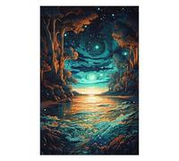 Teenagerss 75x50cm/1000pcs Puzzle Enchanted Forest Reflections Teenagers Puzzles Brain Teaser Game Perfect Decoration Gifts for Friends And Family 75x50cm/1000pcs