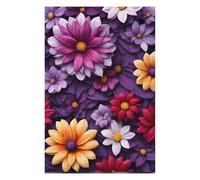 Teenagerss 75x50cm/1000pcs Puzzle Flower Wallpaper Vector Teenagers Puzzles Brain Teaser Game Perfect Decoration Gifts for Friends And Family 75x50cm/1000pcs