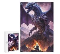 Teenagerss Puzzles 1000 PCS Jigsaws Battle Majestic Dragon Puzzles for Adults Anti-Stress Toys Analysis And Logic for Birthday, Chrismas 1000 PCS