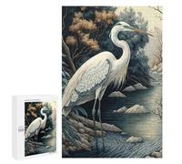 Teenagerss Puzzles 1000 PCS Jigsaws Beautiful Heron Puzzle for Adults Brain Teaser Game Presents for Women for Birthday, Chrismas 1000 PCS