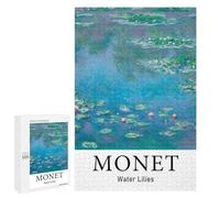 Teenagerss Puzzles 1000 PCS Jigsaws Claude Monet Water Lilies Puzzle for Adults Brain Teaser Game Presents for Women for Birthday, Chrismas 1000 PCS