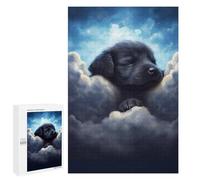 Teenagerss Puzzles 1000 PCS Jigsaws Cloudy Dreams Puppy Serenity -1 Jigsaws for Adults Hands-on Game Analysis And Logic Unique Birthday And Gifts 1000 PCS